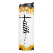 Christliche Schrift Sonnenblume Thermal Tumbler Thermosbecher (Nach links gedreht)