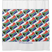 Christliche Schrift | SÜDAFRIKA FLAG Duschvorhang (Vorderseite)