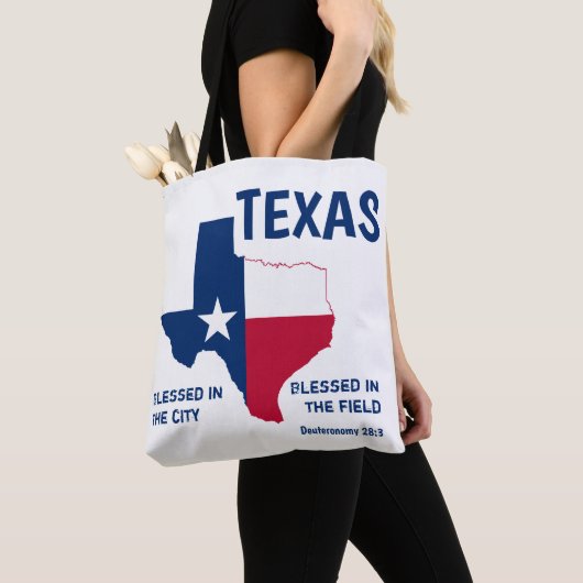 CHRISTLICHE Schrift TEXAS Monogram gesegnet Tasche (Von Nahem)