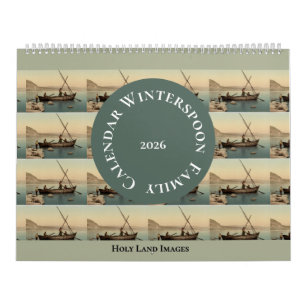 Christliche Schrift Vintage-Foto Heiliges Land  Kalender