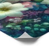 Christliche Schrift Vintager, florenübergreifender Poster (Ecke)