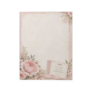 Christliche Schriftblumen-Notizblock Notizblock