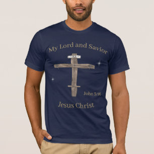 Christliche Schriften und Rückseite Bibelvers T-Shirt