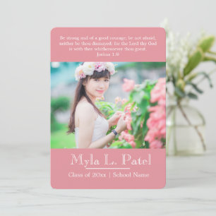 Christliche Schriftfoto-Abschlussankündigung/ Einladung