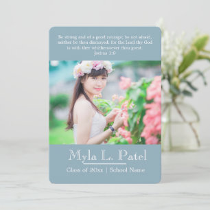 Christliche Schriftfoto-Abschlussankündigung/ Einladung