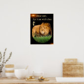 Christliche Schriftzeichen Poster (Küche)