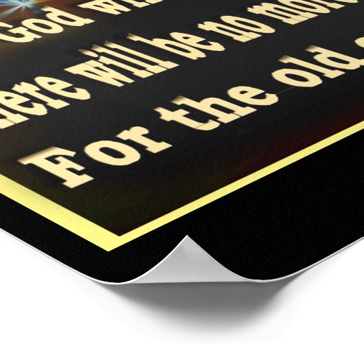 Christliche Schriftzeichen Poster (Ecke)