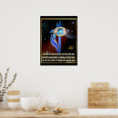 Christliche Schriftzeichen Poster (Küche)