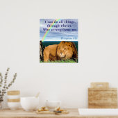 Christliche Schriftzeichen Poster (Küche)