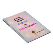 Christliche Schriftzeichen-Typografie Notizblock (Rechte Seite)