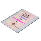 Christliche Schriftzeichen-Typografie Notizblock (Linke Seite)