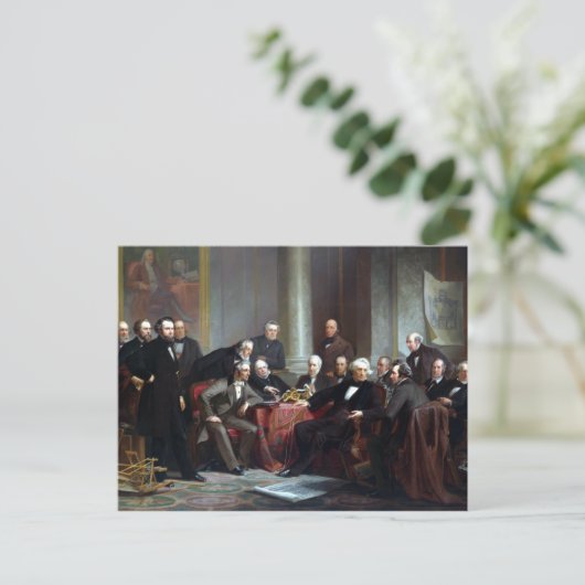 Christliche Schussele Männer des Fortschritts Postkarte (Stehend Vorderseite)