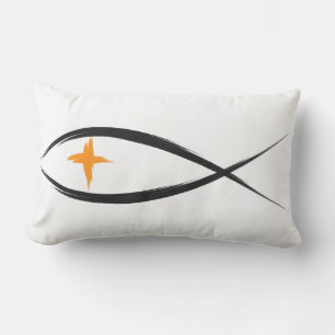 Christliche Schwarze Fische mit gelbem Kissen