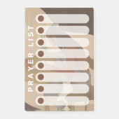 Christliche schwarze Frauengebet Post-it Klebezettel (Vorderseite)