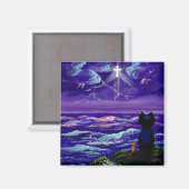Christliche Schwarzkatzenmäuse Kreative Magnet (Vorderseite/Rückseite)