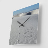 Christliche Scripteruhr Quadratische Wanduhr (Winkel)