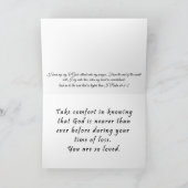 Christliche Scripture-Beileids-Karten-Bäume und Karte (Innenseite)