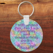 Christliche Selbstteesteem Bibel Verse Psalm 139 N Schlüsselanhänger (Vorderseite)