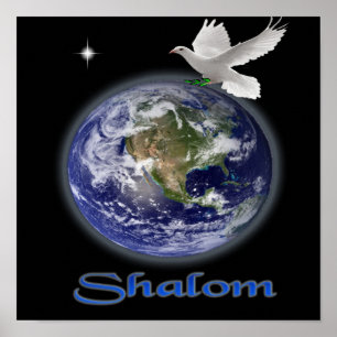 Christliche Shalom-Produkte Poster