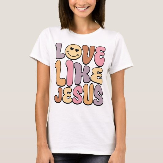 Christliche Shirts, Christliches Shirt, Liebe wie T-Shirt (Vorderseite)