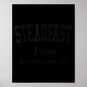 Christliche Shirts Frauen Männer Beständige Liebe  Poster