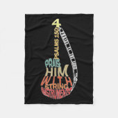 Christliche Shirts für Männer - Lob für sein B-Spi Fleecedecke (Vorderseite)