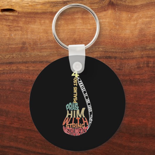 Christliche Shirts für Männer - Lob für sein B-Spi Schlüsselanhänger (Vorderseite)