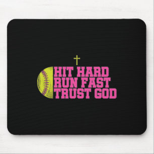Christliche Softll, Hart treffen Schnell laufen Go Mousepad