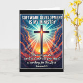 Christliche Software-Entwicklung ist mein Dienst D Karte (Gelbe Blume)