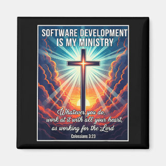 Christliche Softwareentwicklung ist mein Dienst En Magnet