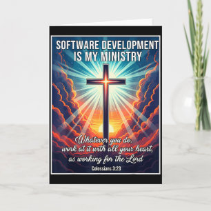 Christliche Softwareentwicklung ist mein Ministeri Karte