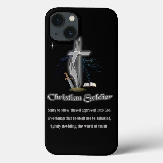Christliche Soldatenartikel Case-Mate iPhone Hülle (Rückseite)