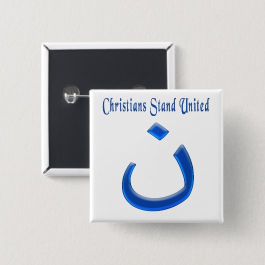 Christliche Solidarität Button (Vorne & Hinten)