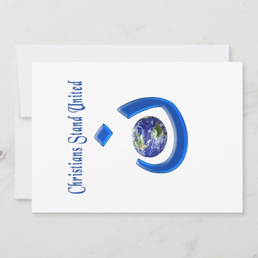 Christliche Solidarität Dankeskarte (Vorderseite)