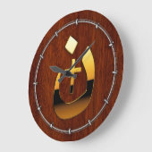 Christliche Solidarität der Nazarene im Mahogany-S Große Wanduhr (Winkel)