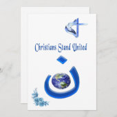 Christliche Solidarität Feiertagskarte (Vorne/Hinten)