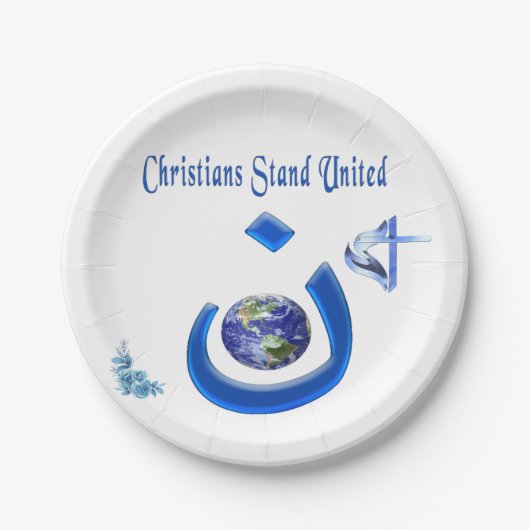 Christliche Solidarität Pappteller (Vorderseite)