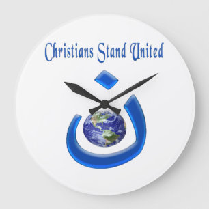 Christliche Solidaritätsuhr Große Wanduhr