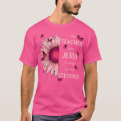 Christliche Sonnenblume Dieser Lehrer Lieben Jesus T-Shirt (Vorderseite)