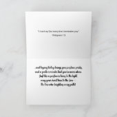 Christliche Sonnenblumenkarte Dankeskarte (Innenseite)