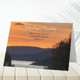 Christliche Sonnenuntergangs-Sympathie Karte