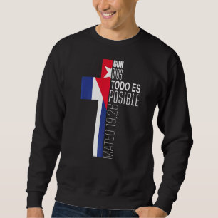 Christliche Spanische Religiöse Verse Kubanische F Sweatshirt