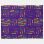 Christliche SPIRITUELLE GIFTS DER SPIRITT-Bibel Fleecedecke (Vorderseite (Horizontal))