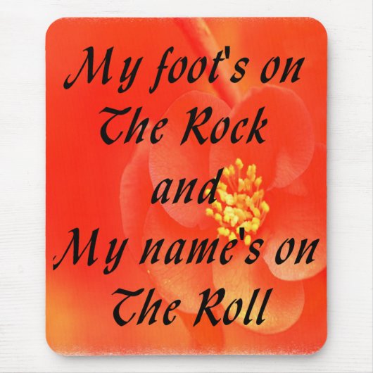 Christliche Sprichwort-Mausunterlage Mousepad (Vorne)