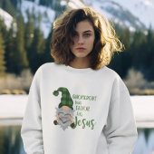 Christliche St. Patrick's Gnome Niedlich Frauenwei Sweatshirt