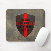 Christliche Stärke Bibel-Vers-Psalm-28:7 Lords. Mousepad (Mit Mouse)