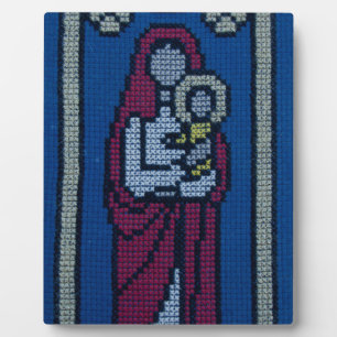 Christliche Stickerei Fotoplatte