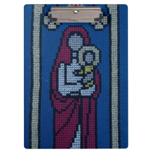 Christliche Stickerei Klemmbrett
