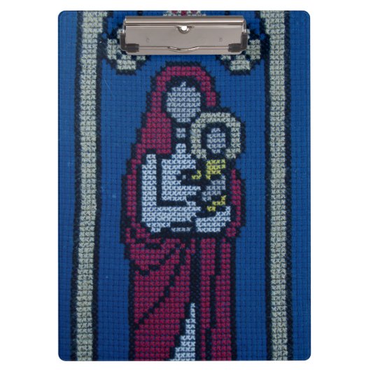 Christliche Stickerei Klemmbrett (Vorderseite)