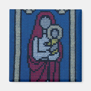 Christliche Stickerei Magnet